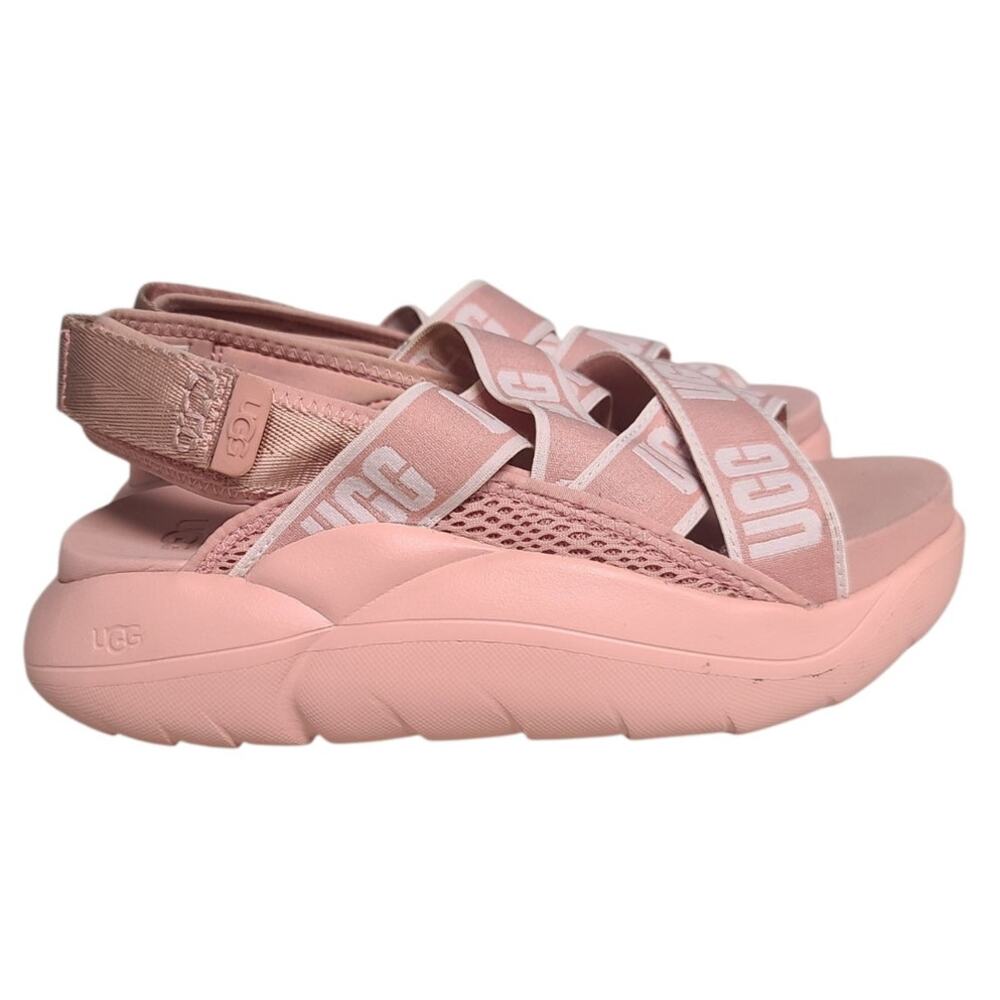 UGG LA Cloud Sport Sandal Pink Platform Strappy 7.5 - Picture 3 of 6